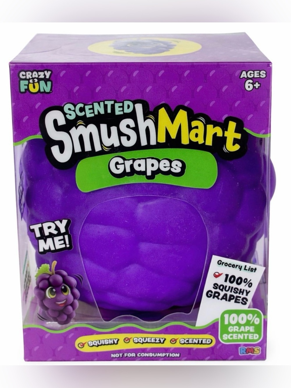 Viral Scented SmushMart Grape Squishy NEW